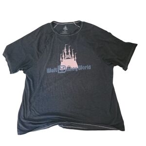 Disney Black and Gray Short Sleeve Tee with Iconic Graphics